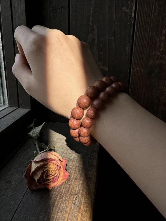 Vermilion Phoenix - Incense Bead Bracelet
