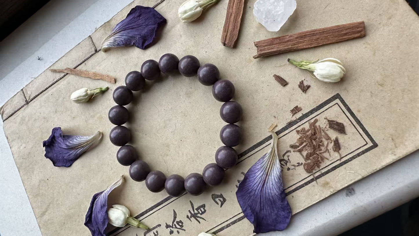 Violet Aura - Incense Bead Bracelet
