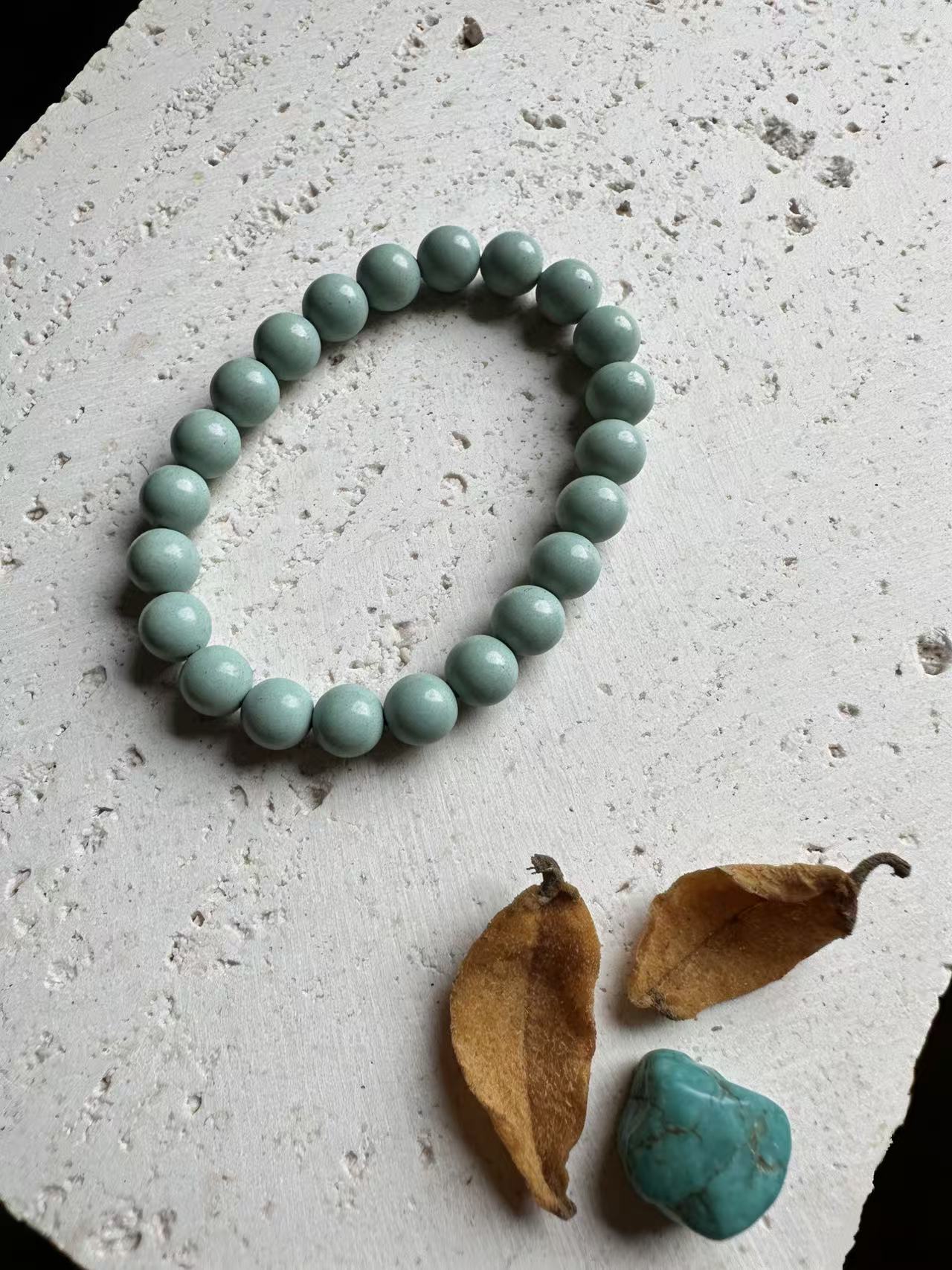 Jade Pearl Oracle - Incense Bead Bracelet