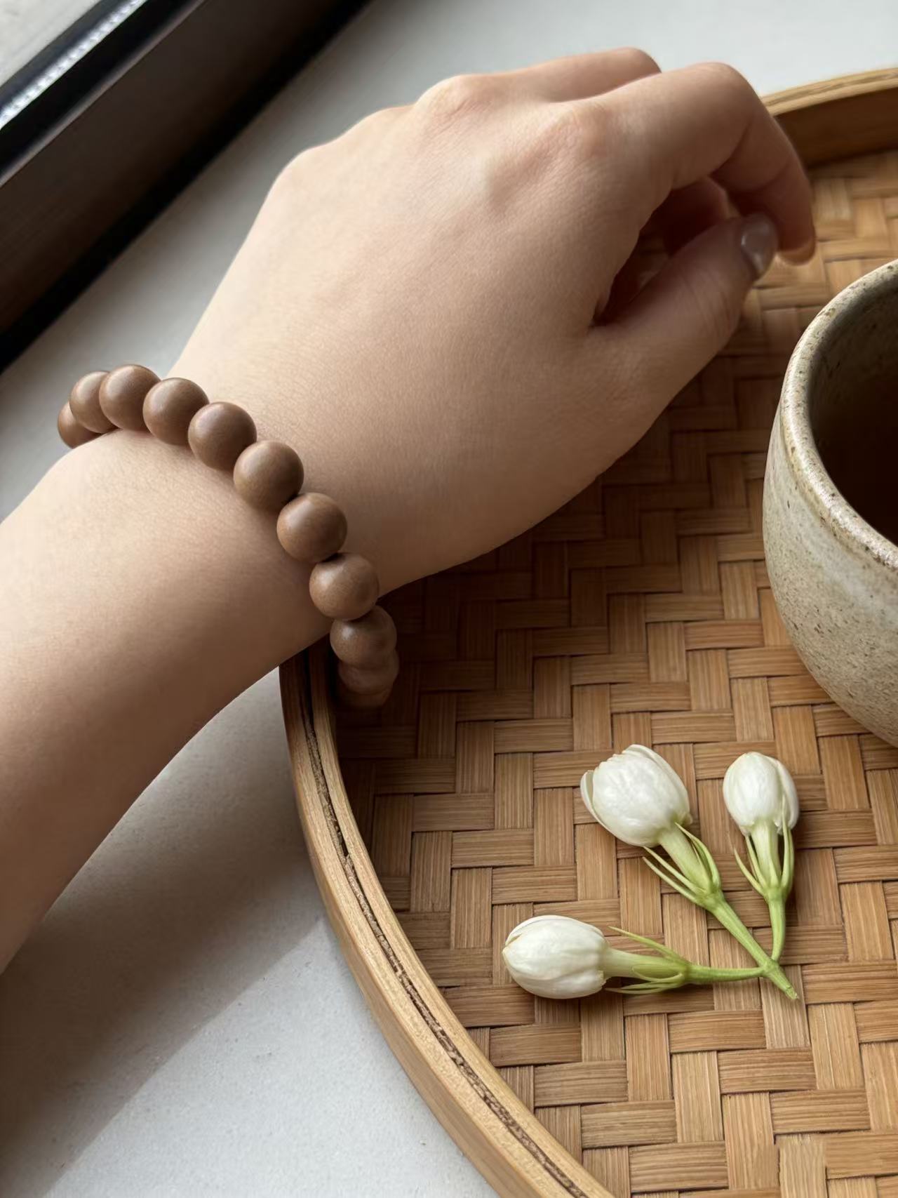 Longjing Jasmine - Incense Bead Bracelet