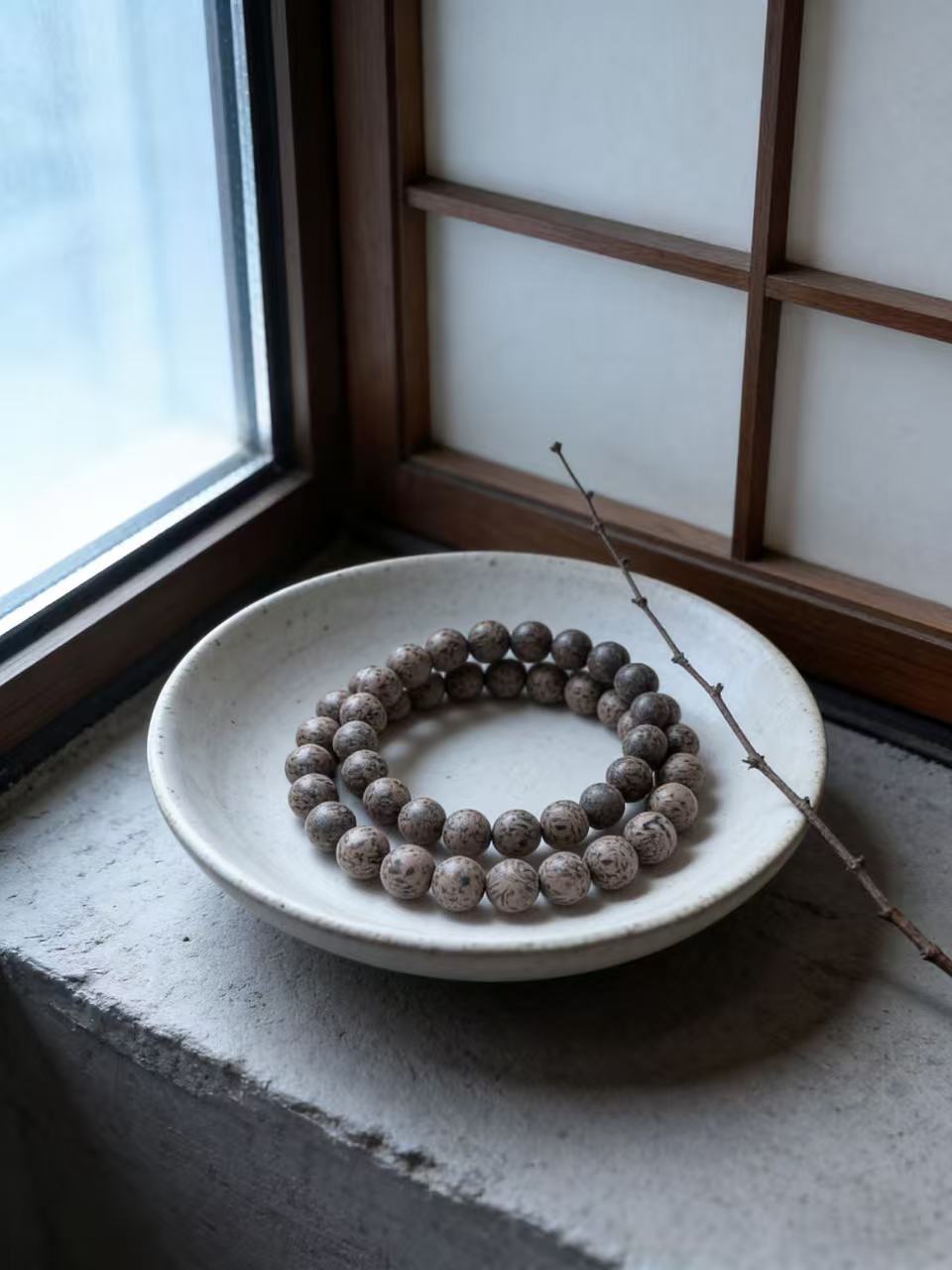 White Tiger - Bead Bracelet
