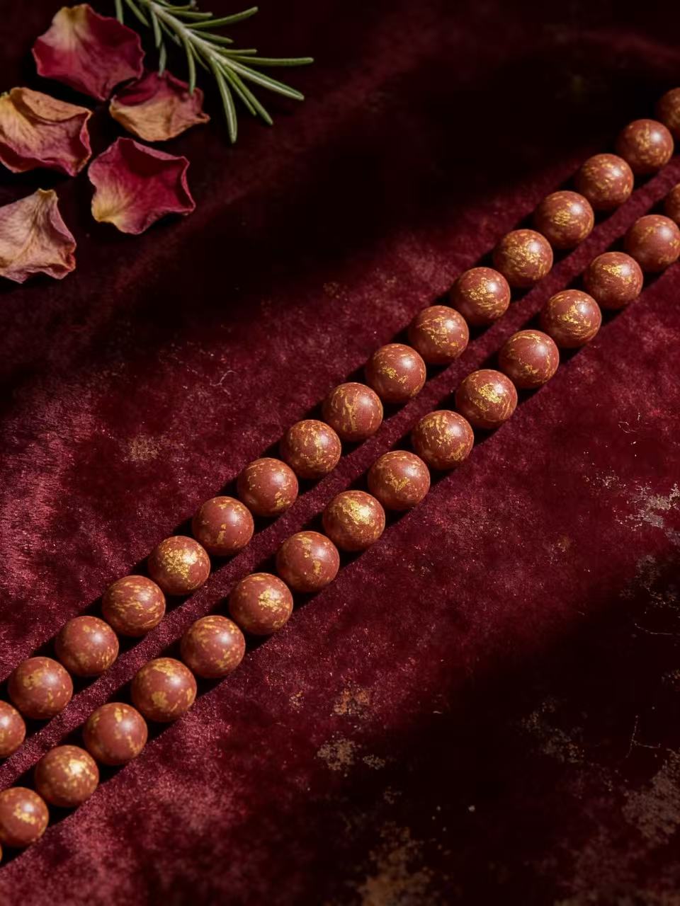 Vermilion Phoenix - Incense Bead Bracelet
