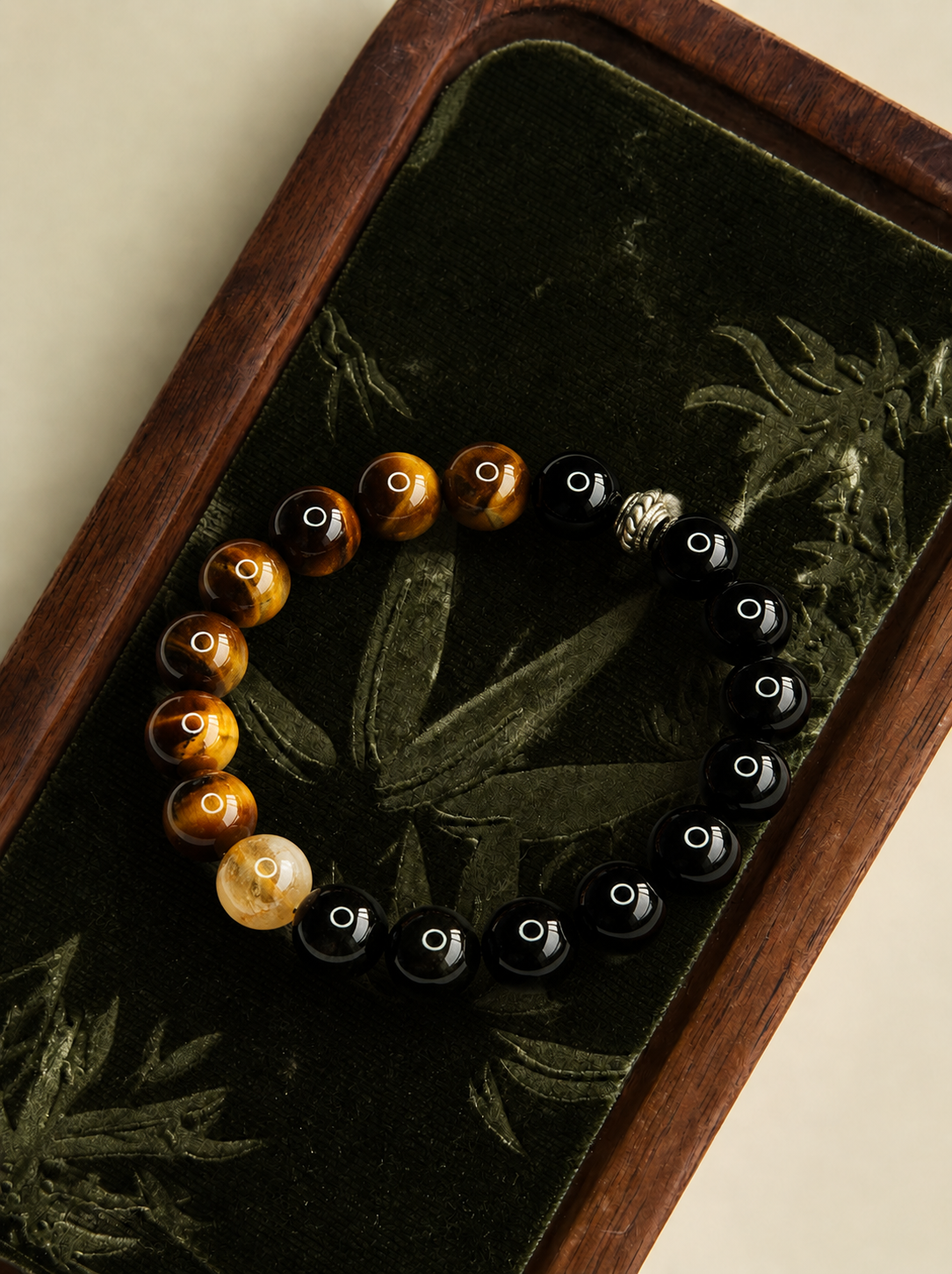 Tiger’s Eye, Golden Obsidian & Citrine Beaded Bracelet | Natural Crystal Jewelry | Prosperity Bracelet