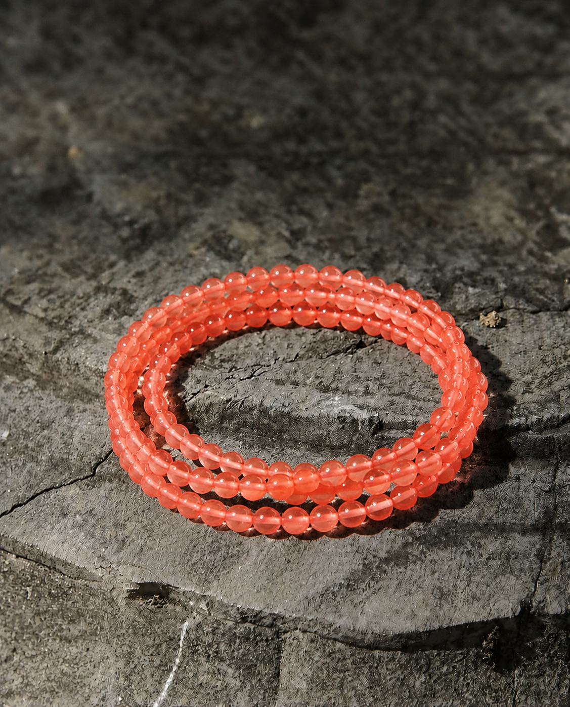 Ice-Floating Nanhong Red Agate Multi-Wrap Bracelet | Beaded Crystal Jewelry | Lucky Style
