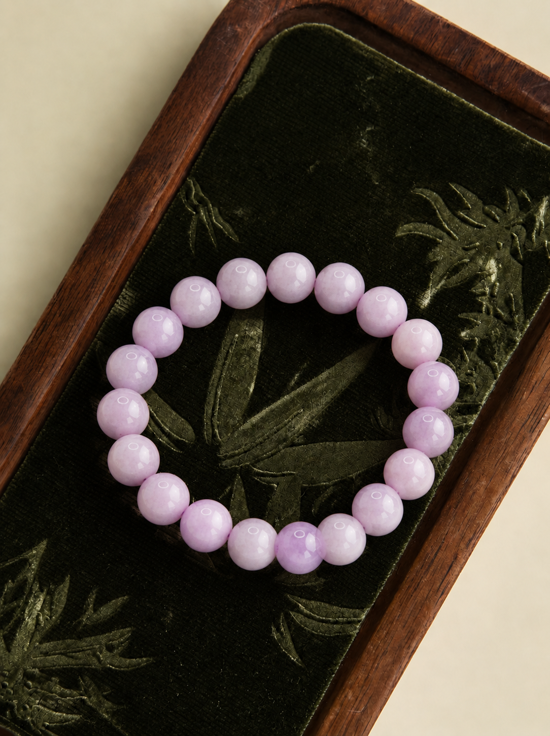 Natural Purple Kunzite Beaded Bracelet | Purple Crystal Jewelry | Boho Style